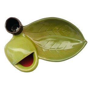 Vintage Uncommon Goods Red Wing USA Olive Serving Ceramic Plate